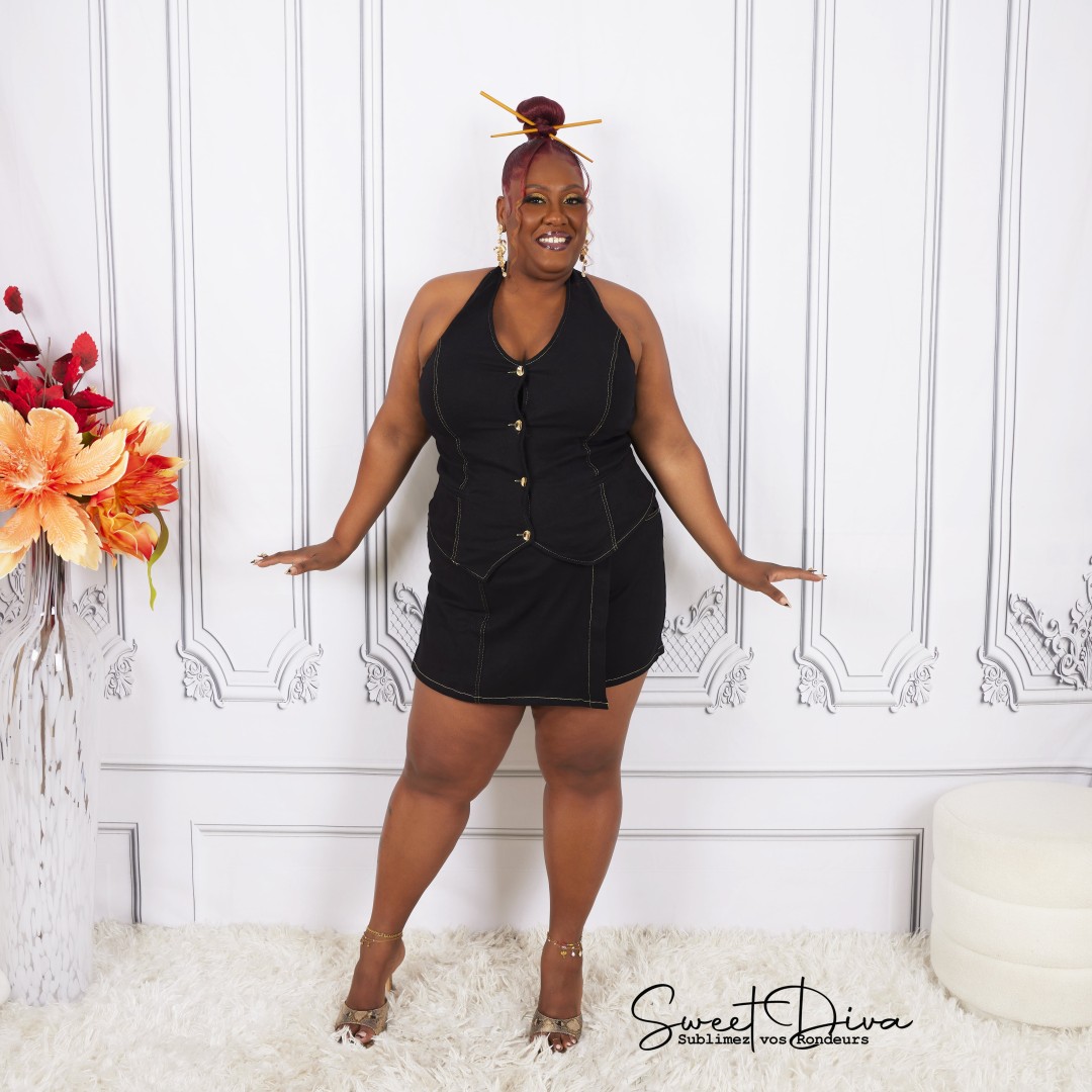 JUPE SHORT JULY NOIR